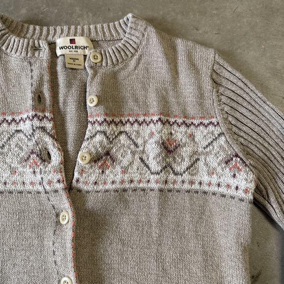 Woolrich Beige and Gray Cardigan Sweater - Picture 5 of 10